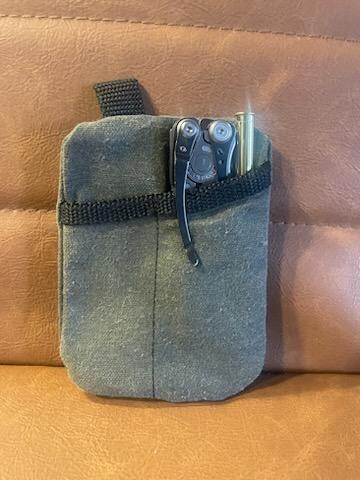 Handmade Waxed Canvas EDC Multi-Tool Pocket Pouch | Rugged Compact Organizer by KenyonKraft