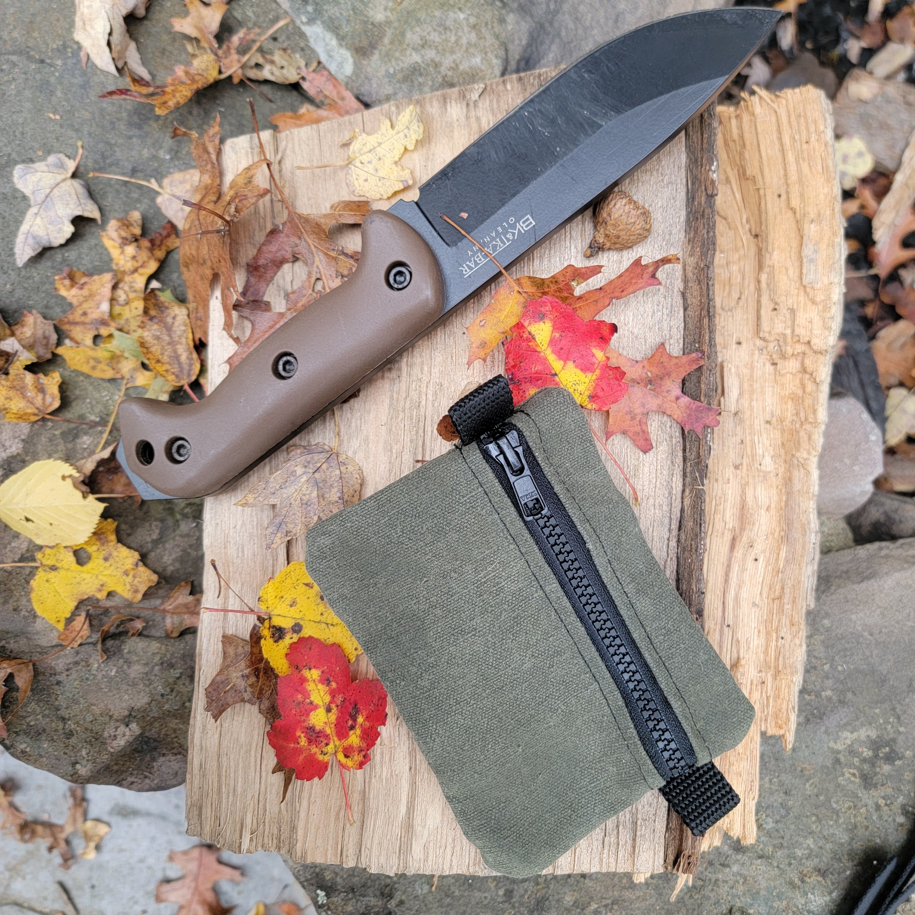 Handmade Waxed Canvas EDC Multi-Tool Pocket Pouch | Rugged Compact Organizer by KenyonKraft