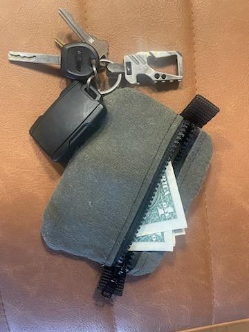 Handmade Waxed Canvas EDC Multi-Tool Pocket Pouch | Rugged Compact Organizer by KenyonKraft